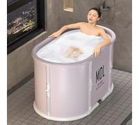 Vasca da bagno portatile per box doccia, grande vasca da bagno pieghevole per adulti, vasca da bagno separata per famiglia, vasca pieghevole giapponese, ideale per bagno caldo e bagno di ghiaccio,