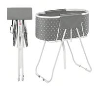 Vasca da bagno portatile per cani, vasca da bagno per animali domestici rialzata e pieghevole con drenaggio efficiente, vasca per lavare e toelettare cani e gatti di piccola e media taglia, grigia Inf