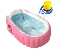 Vasca Da Bagno Portatile Per | Vasca Gonfiabile Per Con Pompa A Pedale,Vaschetta Doccia Cura Antiscivolo Portatile Per Bambini Dai 2 Anni