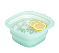 Vasca da bagno portatile pieghevole in silicone | Ciotola per il viso in silicone per il freddo tuffo da viaggio, campeggio, dormitorio, camper, centro benessere, bellezza