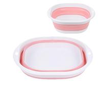 Vasca da bagno portatile pieghevole rosa - 36,5 x 33,5 cm ciotola per pediluvi pieghevole,pediluvio,piscina pediluvio,piscina per pediluvio, per piscine fuori terra