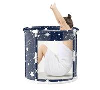 Vasca da bagno portatile: secchio pieghevole per adulti, vasca profonda, spa per famiglie separate, con ghiaccio caldo | per adulti Home Interior Outdoor Spa Relax Terapia Cura p
