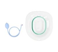 Vasca da Bagno Sitz Pieghevole Vasca da Bagno Squat a Prova di Schizzi Vasca da Bagno Sitz con Sciacquone per il Postpartum(Verde)