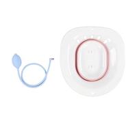 Vasca da Bagno Sitz Pieghevole Vasca da Bagno Squat a Prova di Schizzi Vasca da Bagno Sitz con Sciacquone per il Postpartum(Rosa)