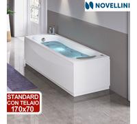 Vasca da bagno - standard con telaio e pannelli - Novellini Calypso 170X70 cm
