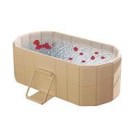 Vasca da bagno termica pieghevole: secchiello da bagno di ghiaccio portatile grande isolato, vasca termica per atleti e relax familiare, spaziosa vasca isolata per terapia calda e fredda