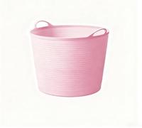 Vasca da giardino in plastica resistente, contenitore da giardino in plastica, per lavare la casa e i rifiuti del giardino (40 l, rosa)