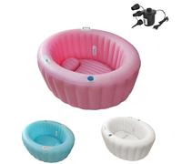 Vasca da parto gonfiabile in casa, vasca da parto premium, vasca da travaglio cremosa con marshmallow per parto in acqua, relax, nuoto per neonati, PVC ecologico(Pink)