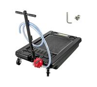 Vasca di drenaggio 'olio a basso profilo da 17 galloni/64 litri, 4 ruote con pompa elettrica, manovella, tubi da 8/10 piedi for lo scarico 'olio o 'antigelo(Hand Crank 8FT Hose)