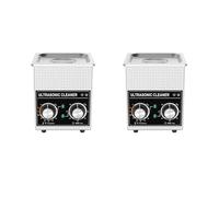 Vasca di pulizia ad ultrasuoni 2L 60W/120W con cestello in acciaio inox, timer, display digitale, lavastoviglie, elettrodomestici(60W)