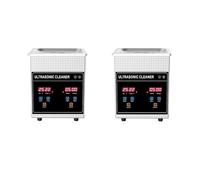 Vasca di pulizia ad ultrasuoni 2L 60W/120W con cestello in acciaio inox, timer, display digitale, lavastoviglie, elettrodomestici(60W)