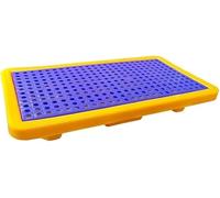 Vasca di Raccolta modulare per fuoriuscite di Petrolio con Scarico: Una Piattaforma impilabile per Il Controllo delle fuoriuscite di Petrolio industriali, Adatta a fabbriche, Garage e cucine