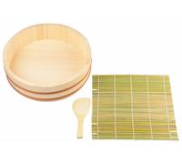 Vasca di riso giapponese in legno per sushi oke 11 in Temaki SET 4 pezzi D-48...