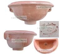 Vasca Fontana in terracotta toscana galestro cm40 italia per rubinetto lavandino