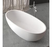 Vasca Free Standing Hulhule in Art Stone Colore Bianco Opaco Lullaby - CONFEZIONE: 1 pz.