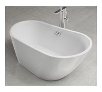 Vasca free Standing Irlanda in Acrilico Colore Bianco Lucido Lullaby - CONFEZIONE: 1 pz., Dimensione: 160x80x72 H cm