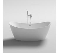 Vasca freestanding centro stanza 170x80x72 vasca da bagno bianca moderna |123