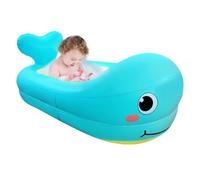 Vasca Gonfiabile Per Bambini, Vasca Gonfiabile Per Bambini, Vasca Da Bagno In PVC Gonfiabile Con Balena Carina Per Un Facile Viaggio | Piscina Per Bambini Impermeabili, Cuscino Spesso, Sedile Da Viagg