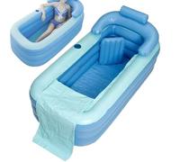 Vasca Gonfiabile | Vasca Spa Portatile Gonfiabile In PVC Con Tappetino Seduta | Bagno E Spa, Forniture Bagno | Per Ragazzi Uomini Donne Famiglie Figli Adolescenti Giovani
