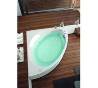 VASCA HAFRO NOVA AD ANGOLO CON TELAIO E PANNELLO 140x140 VASCA DA BAGNO BIANCA