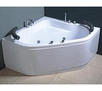 VASCA IDROMASSAGGIO 130x130 ANGOLARE due POSTI 8 GETTI VASCA IN ABS - MISCELATOR