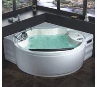 VASCA IDROMASSAGGIO 180X180 2 POSTI 20 GETTI ANGOLARE FULL OPTIONAL IDRO E AIR10