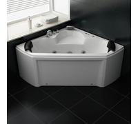 Vasca Idromassaggio angolare 135x135 Cromoterpia e miscelatore a cascata 2 posti