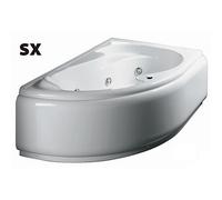 VASCA IDROMASSAGGIO ANGOLARE MOD. GRAZIA CON PANNELLO cm 150x100 Sinistra