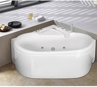 Vasca idromassaggio bagno completa 125x125 con whirlpool e airpool angolare | 1
