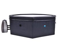 Vasca Idromassaggio da Esterno Semirigida Riscaldata 4+2 Posti Ø193x73 cm NetSpa Octopus Grigio Scuro