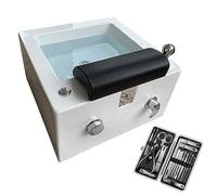 Vasca idromassaggio per piedi con strumento per pedicure, vasca portatile per pedicure, pedicure in acrilico, shampoo, vasca da bagno per massaggio ai piedi, pedicure spa a casa per relax e coccole