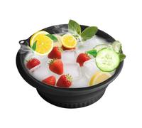 Vasca Immersione Viso - Bacino Freddo Pieghevole Silicone | Vaschetta Ghiaccio Integrata, Contenitore Portatile Grande Capienza Per Terapia Fredda, Rassodamento Pelle, Sgonfiamento, Strumenti Spa Casa