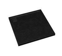 Vasca In Acrilico Piatta Per Doccia 50 Mm Nera Effetto Pietra Con Scarico