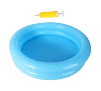 Vasca Lavapiedi Gonfiabile per Piscina - Catino di Lavaggio all'Ingresso della Scaletta | Spa Fuori Terra con Pompa d'Aria | Blu Scuro o Chiaro | Portatile per l'Igiene di Casa di Entrare in Acq