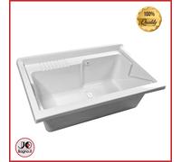 Vasca Lavatoio in Resina 80x50 cm Plastica Alta Resistenza Ricambio