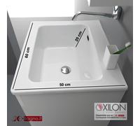 Vasca Lavatoio Pilozzo NANCO in ceramica di XILON 50x50 | 60x50 | 60x60 con SIL