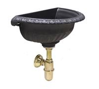 Vasca Liberty con sifone in ottone per casa giardino esterno fontana a muro