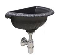 Vasca Liberty con sifone in ottone per casa giardino esterno fontana a muro