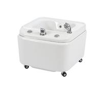 VASCA PEDICURE PER ESTETISTA CON IDROMASSAGGIO CROMOTERAPIA PIEDI CON DOCCETTA META WEELKO