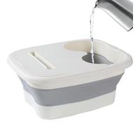 Vasca Pediluvio Bacinella Compatta Pieghevole Portatile Ammollo E | Lavaggio dei piedi Per Piscina Fuori Ingresso Esterno Interno Patio Giardino Cortile Leggero Portatile Fac