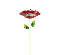 Vasca per | Bevitore Per Uccelli E Fiori Da Esterno In Metallo Con | Abbeveratoio Per Farfalle Da Cortile,Ideale per Giardino Retro Patio Terrazza Cortile Prato Aiuola Fiorita