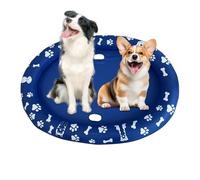 Vasca per cani, galleggiante per cani da piscina, anti-graffio antiscivolo, pieghevole, accessorio multiuso per piscina, fiume spiaggia giardino