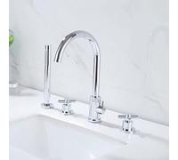 Vasca per doccia miscelatore tocco di bagno a 3 fori tocco con doccia a mano rubinetti vano vano da bagno set da bagno set vano da bagno mixer tocco doccia cromo-a/chrome-b