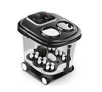 Vasca per i piedi, massaggiatore per vasca idromassaggio con riscaldamento, pedicure Spa Motorizzato Rullo Shiatsu Massaggio Punto di agopuntura, Conversione di frequenza, Vasca da bagno ai piedi alla