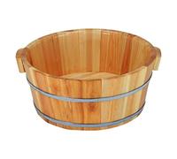 Vasca Per L'Ammollo Dei Piedi, Vasca Per Pediluvio, Pediluvi E Spa, Secchio In Legno Per Pediluvio, Pediluvio In Legno, Pediluvio Domestico Per La Cura Dei Piedi A Botte,(Natura - 15,3X6,3 Pollici)