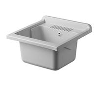 Vasca Per Lavatoio Ricambio 50 X 50 In Resina Bianco