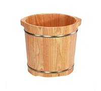 Vasca per pedicure in legno massaggio, vasca per pedicure, spa, massaggio, pedicure, pedicure, barili per pediluvio domestico, con coperchio con M per perseguire la felicità
