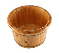 Vasca per pedicure in legno massaggio, vasca per pedicure, spa, massaggio, pedicure, pedicure, barili per pediluvio domestico, con coperchio con M per perseguire la felicità