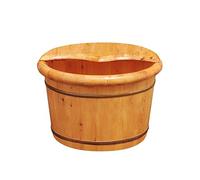 Vasca per pedicure in legno massaggio, vasca per pedicure, spa, massaggio, pedicure, pedicure, barili per pediluvio domestico, con coperchio con M per perseguire la felicità