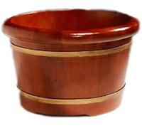 Vasca per pediluvi in Legno, Botte di Legno per pediluvi, Vasca per pediluvi in Legno, Massaggi, Spa, Sauna, immersioneVasche per pediluvi in Legno Fatte a Mano, pediluvio con Secchio in Legno